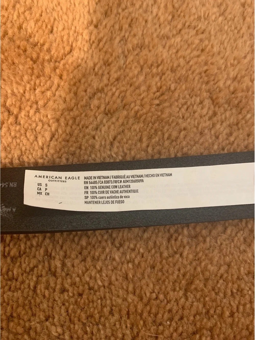 100% genuine cow leather size small women’s AE belt